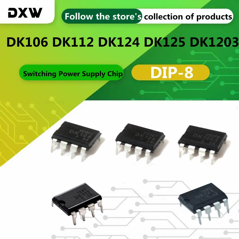 Импульсный чип источника питания DK106 DK112 DK124 DK125 DK1203 DIP-8, 5-10 шт./партия