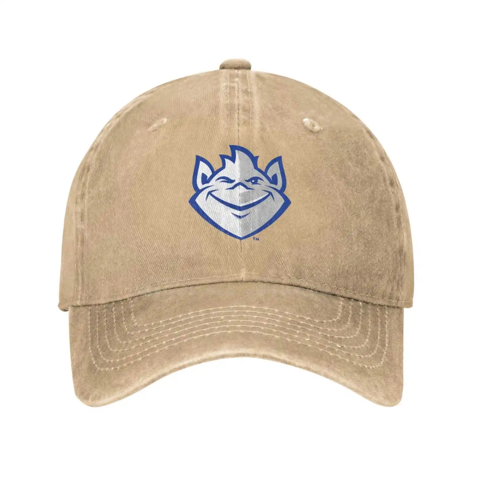 

Модная качественная джинсовая бейсболка с логотипом Saint Louis Billikens