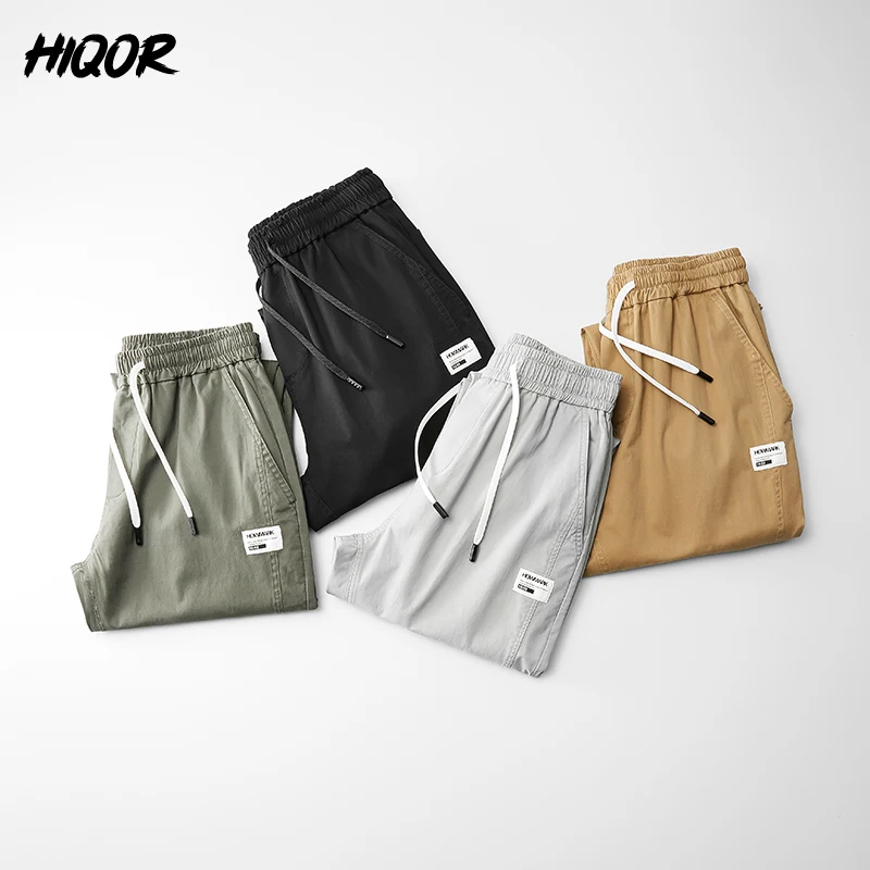 

HIQOR 4 Colors Ankle-length Harem Pants Man Clothing Joggers Men Pants Japanese Fashion Cotton Applique Trousers Sweatpants 2022