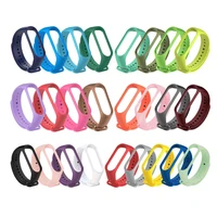 strap for mi band 6 5 4 3 silicone wristband bracelet replacement for band 5 6 mi band 4 3 wrist color soft strap