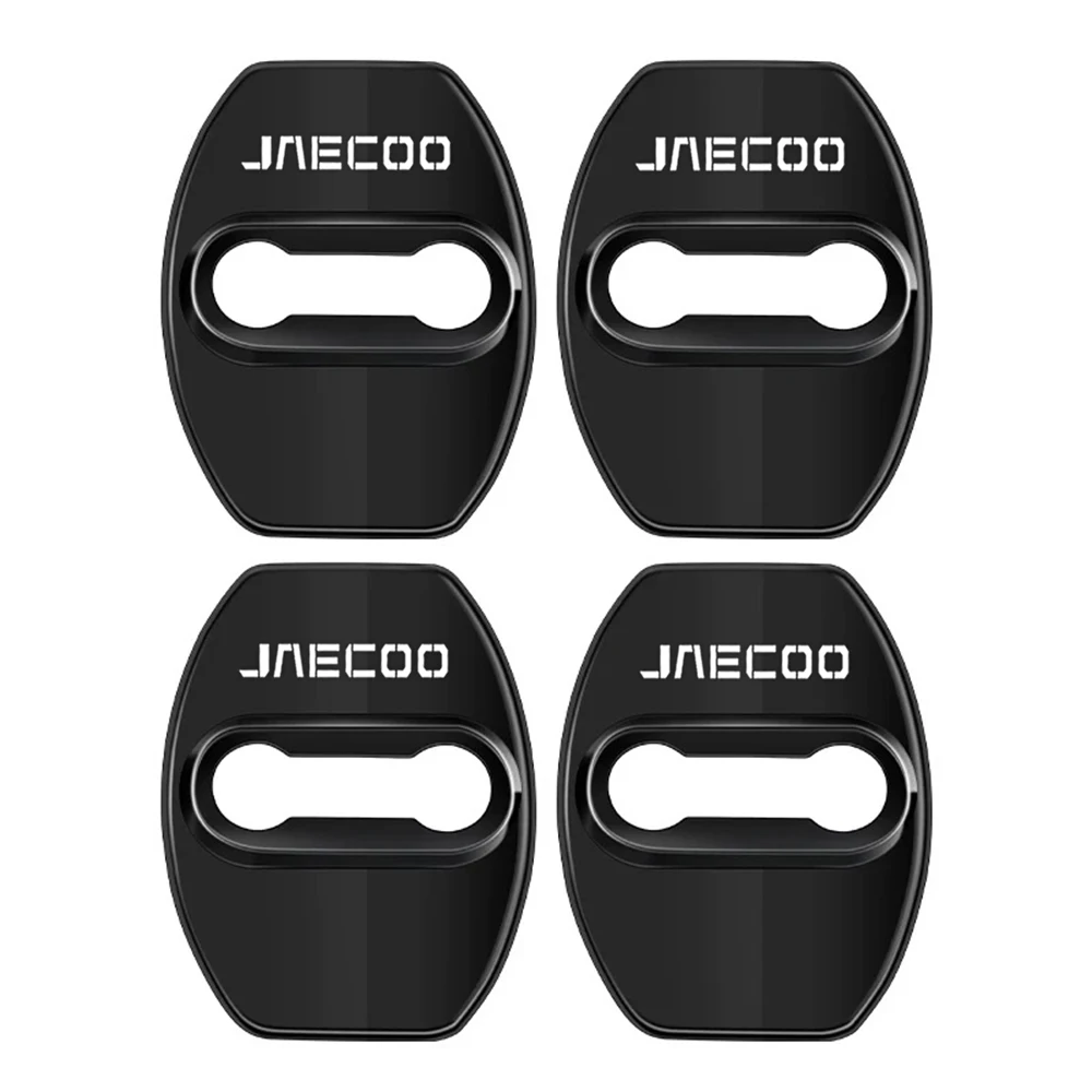 

4 шт., защитная пряжка для дверного замка автомобиля, стальная крышка замка для Chery Jaecoo J7 J8 J5 6, аксессуары для стайлинга автомобилей