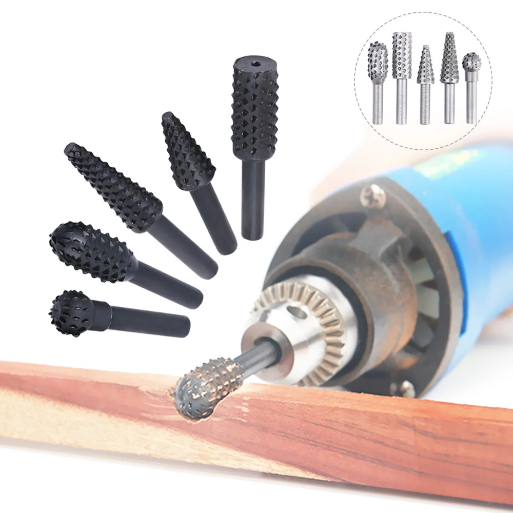 

New Practical 5PCS 1/4'' Shank DIY Drill Bit Set Carpentry Cutting Tools For General Building & Engineering Power Tools