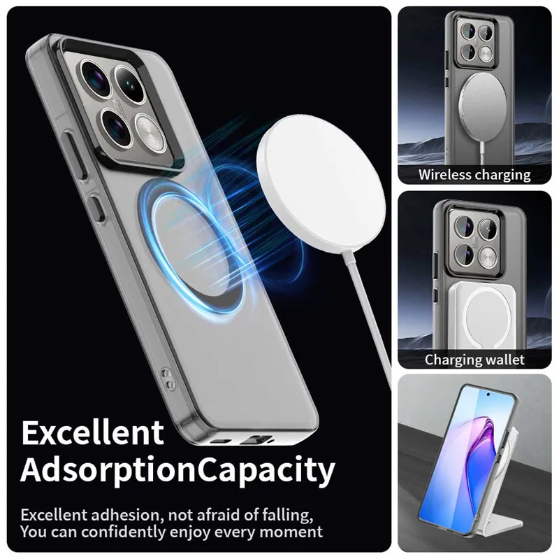 Роскошный чехол Magsafe ярких цветов для Xiaomi 14 T Pro 5G Mi Mi14T Xiaomi14T магнитные