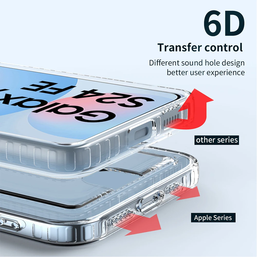 Чехол Smsung S24 FE мягкий прозрачный чехол с отделением для карт Samsung Galaxy S 24FE S24FE