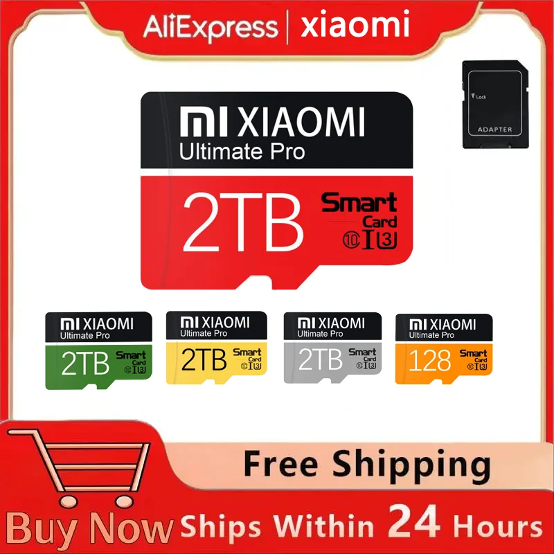 Micro карта памяти Xiaomi высокоскоростная SD флеш-карта 128 ГБ A2 4K HD 1 ТБ Мини TF SD-карта