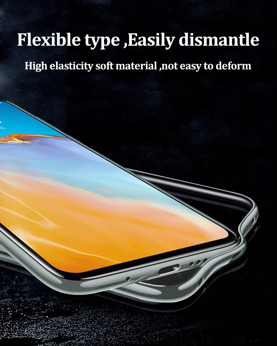 Прозрачный чехол с покрытием 100 Для huawei P40 lite Nova 7 7i 6se 5t Honor 30 20 V30 Mate Pro защитный