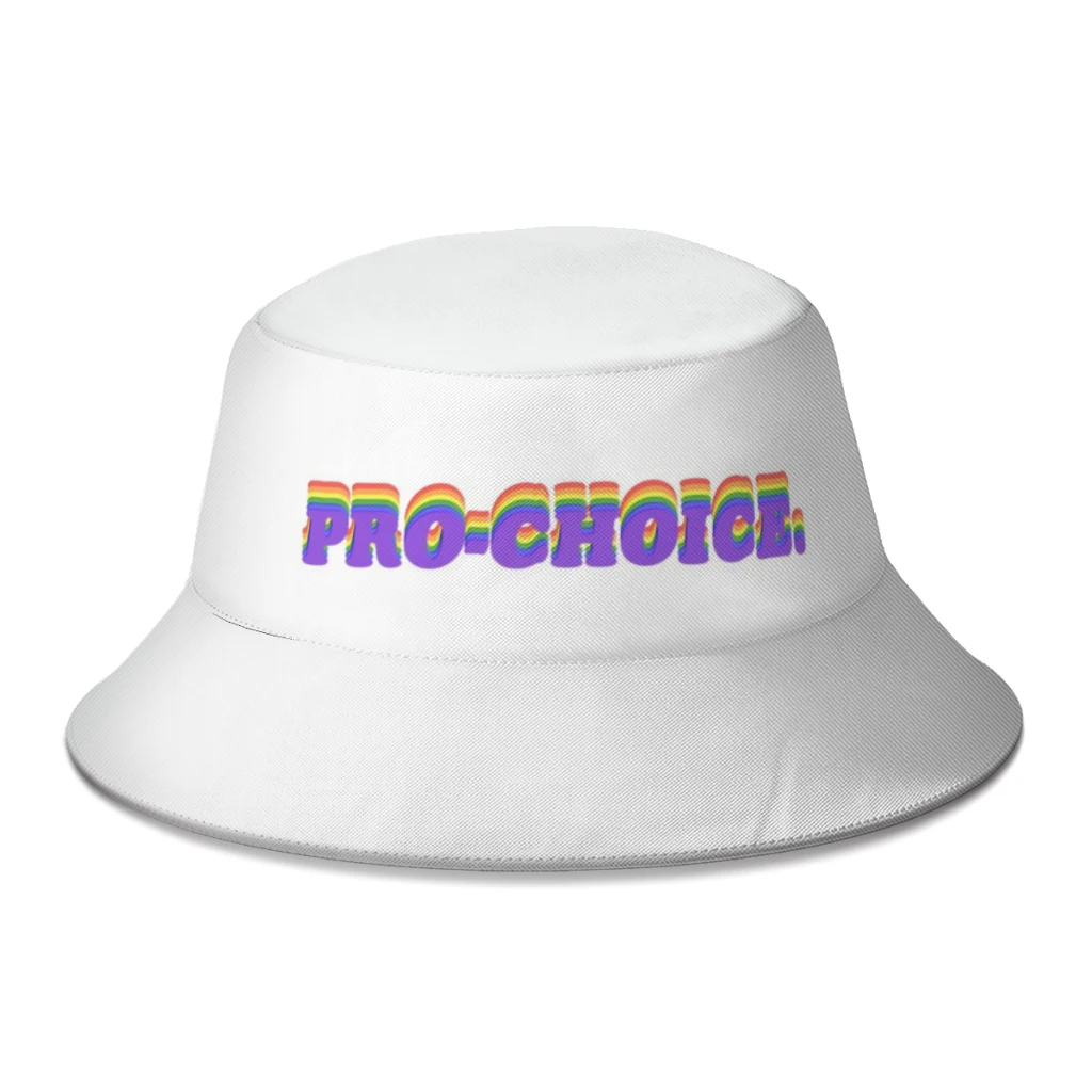 

2022 New Summer Rainbow Pro-Choice Abortion Rights Bucket Hat for Unisex Outdoor Travel Foldable Bob Fisherman Hats Panama Cap