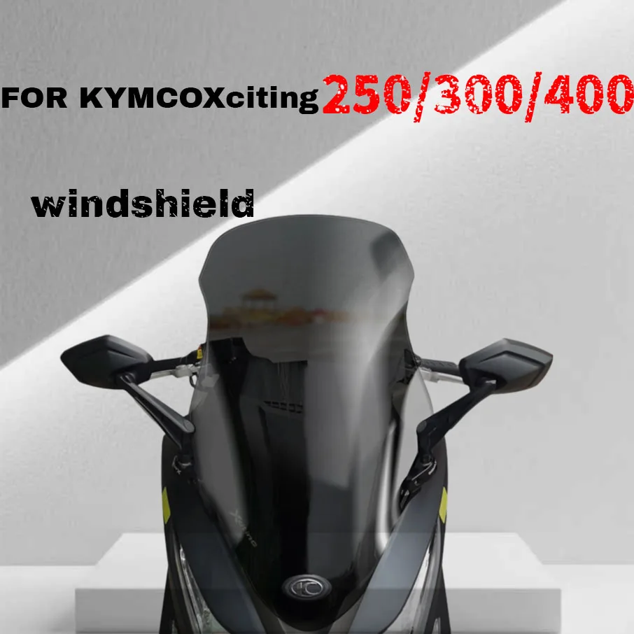 Фото Для KYMCO Xciting 250/300/400 лобовое стекло CT250/300 модифицированное лобовое стекло маленькое переднее лобовое стекло №1