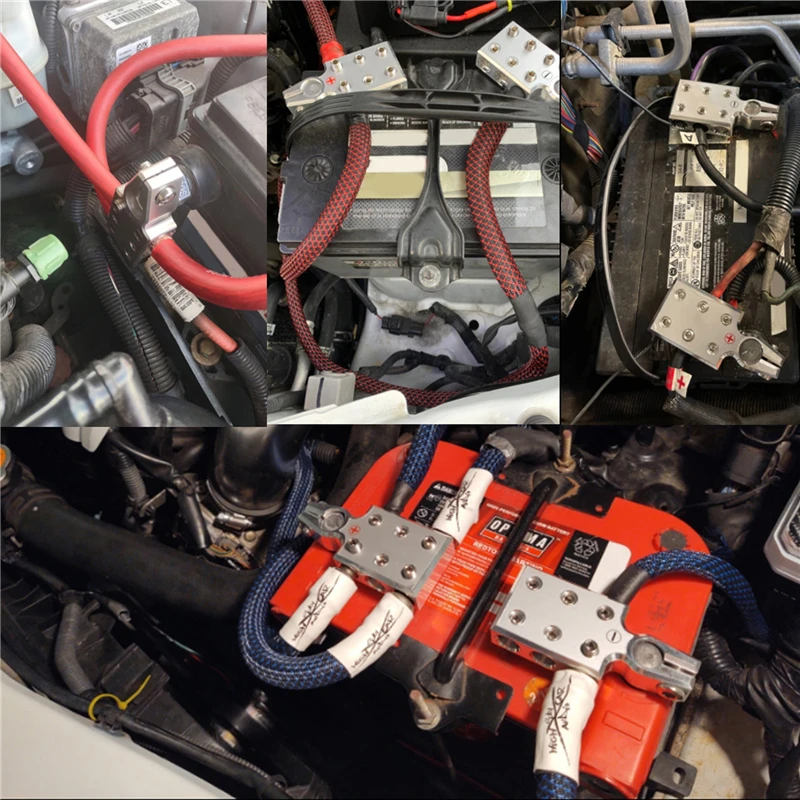 

1 пара Φ 0 калибр 6 входной мощности аккумулятора положительный отрицательный разъем клеммы автомобильной батареи прочный и долговечный