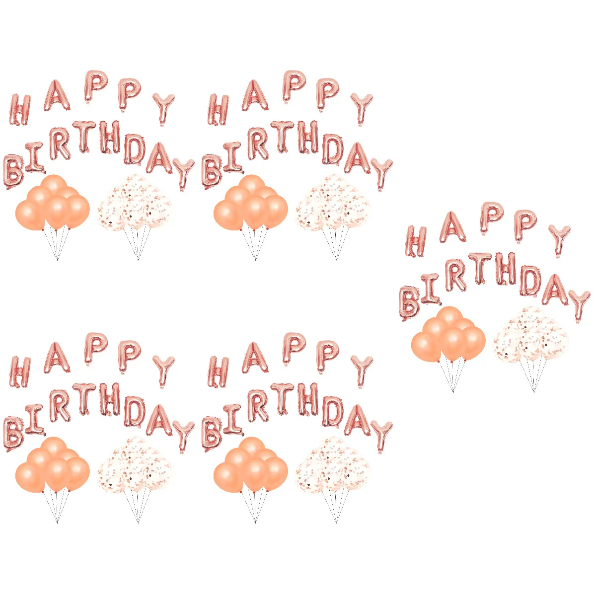 

5 Sets Balloons Set Letter A Ornament Balloon Ornament Kits Girls Balloon Alphabet Set Props Balloon DIY Decors