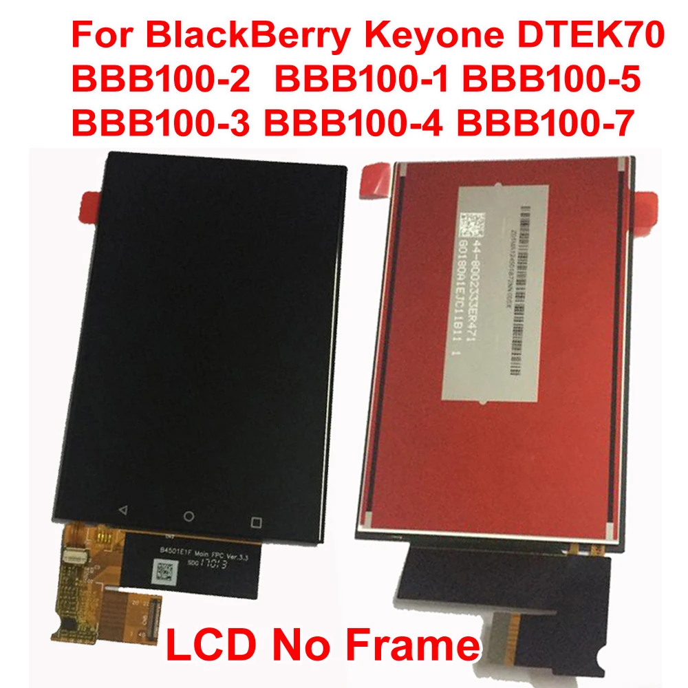 

Complete LCD Touch Screen Assembly for BlackBerry Keyone BBB100-1 BBB100-2 BBB100-3 phone fix replacement