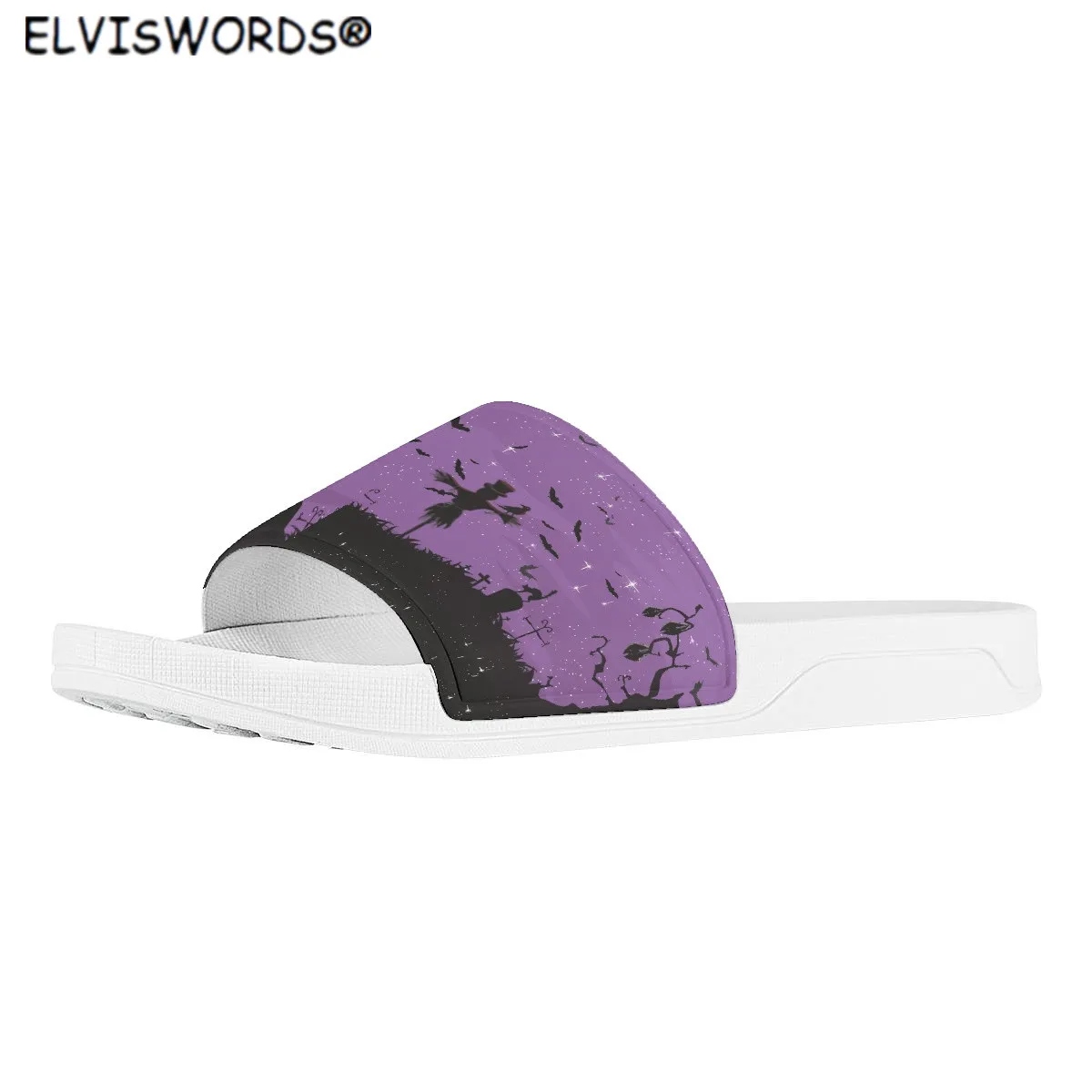 ELVISWORDS/красивые женские уличные сандалии с принтом пейзажа Модные креативные