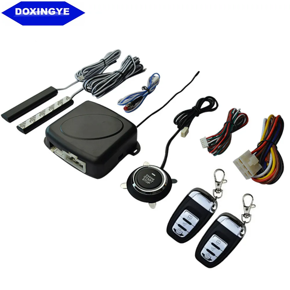 

DOXINGYE Car Alarm PKE Keyless Entry Remote Control Engine Start Car Burglar Alarm Systems Push Button Remote Starter Stop