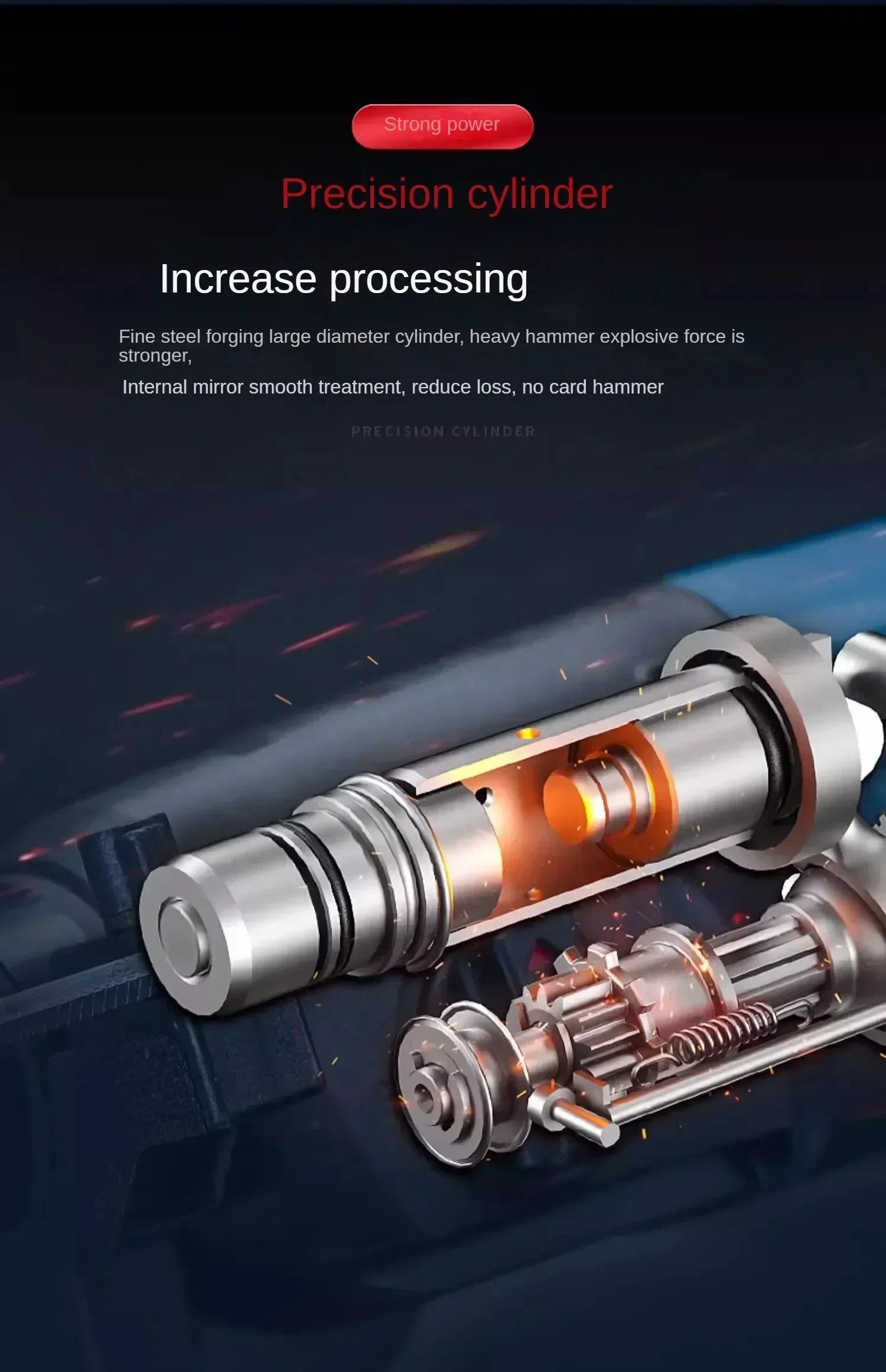 220V Powerful Electric Hammer Drill for Concrete with High Impact Power and Lightweight Design - Official Store