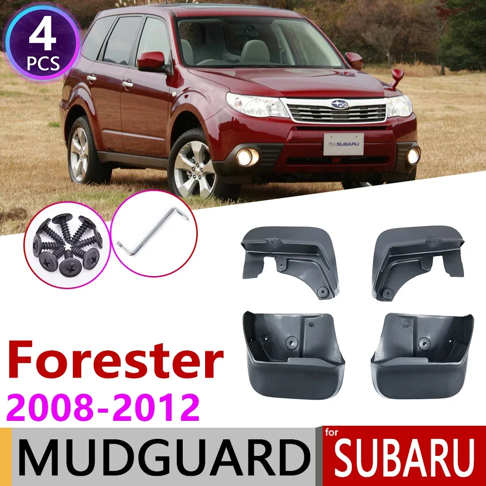 

Спереди и сзади Mudguar для Subaru Forester SH 2008 2009 2010 2011 2012 щитки, брызговики брызговик ЛОСКУТ Брызговики автомобильные аксессуары
