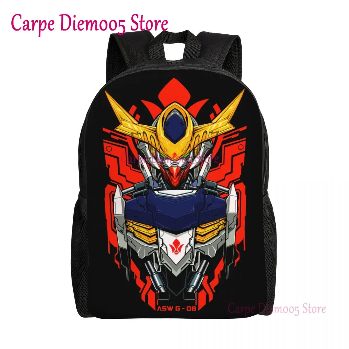 

Дорожный рюкзак The First Gundam Barbatos Lupus, школьный рюкзак для компьютера, рюкзак для книг с аниме роботом Харадзюку, студенческий рюкзак для колледжа