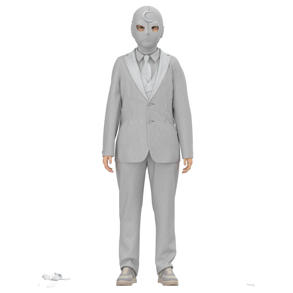 

Fancy Kids Adult Moon Gray Knight Cosplay Costume Fantasy Family Superhero Marc Spector Clothes Halloween Costume for Man