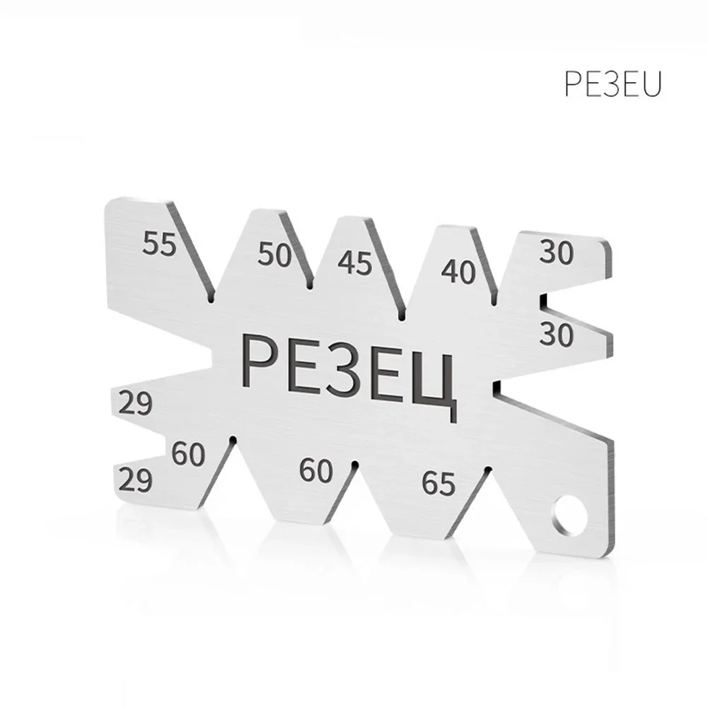 Калибр для резки резьбы, модель угловой дуги из нержавеющей стали, инструменты для измерения пены, шаблон для обнаружения угла, измерительная линейка для работы по дереву, инструменты