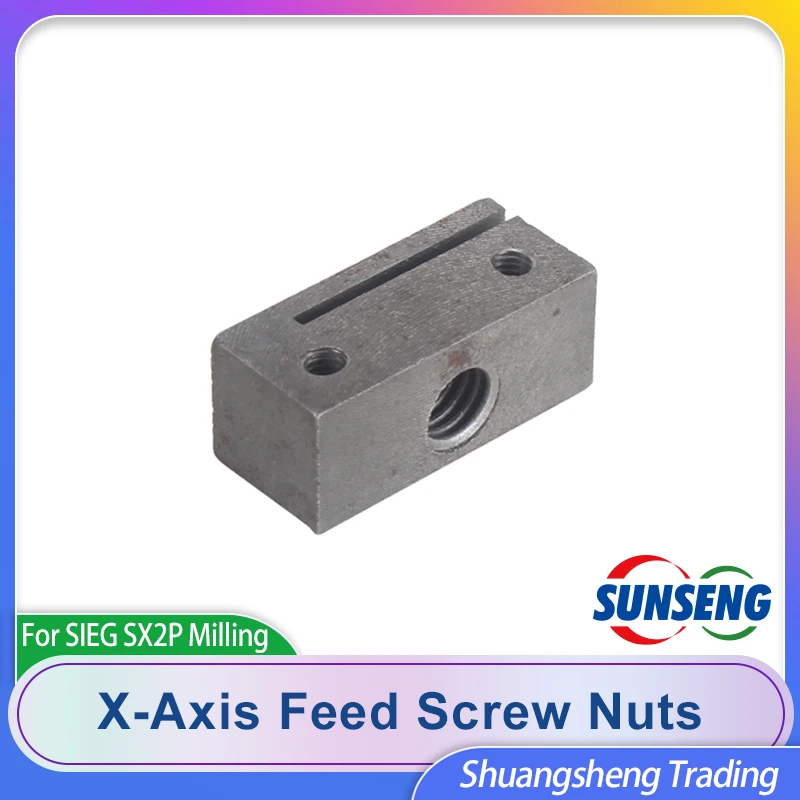 X-Axis подающий винт Метрическая гайка SIEG SX2P-028 аксессуары для мини-фрезерного станка X-Axis подающий винт Метрическая гайка SIEG SX2P-028 аксессуары для мини-фрезерного станка