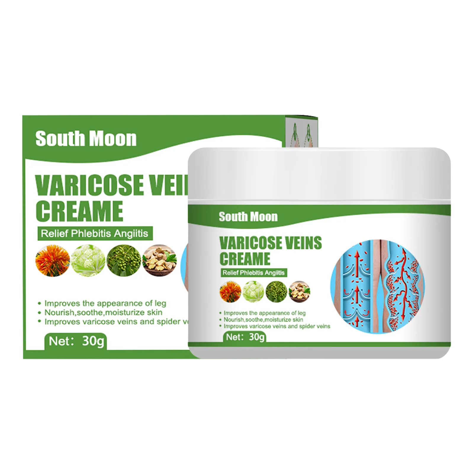 

Varicose-Veins Cream Anti Varicose Vein Soothing Leg Cream For Healing Varicose-Veins And Spider Veins Pain Relief Improve Blood