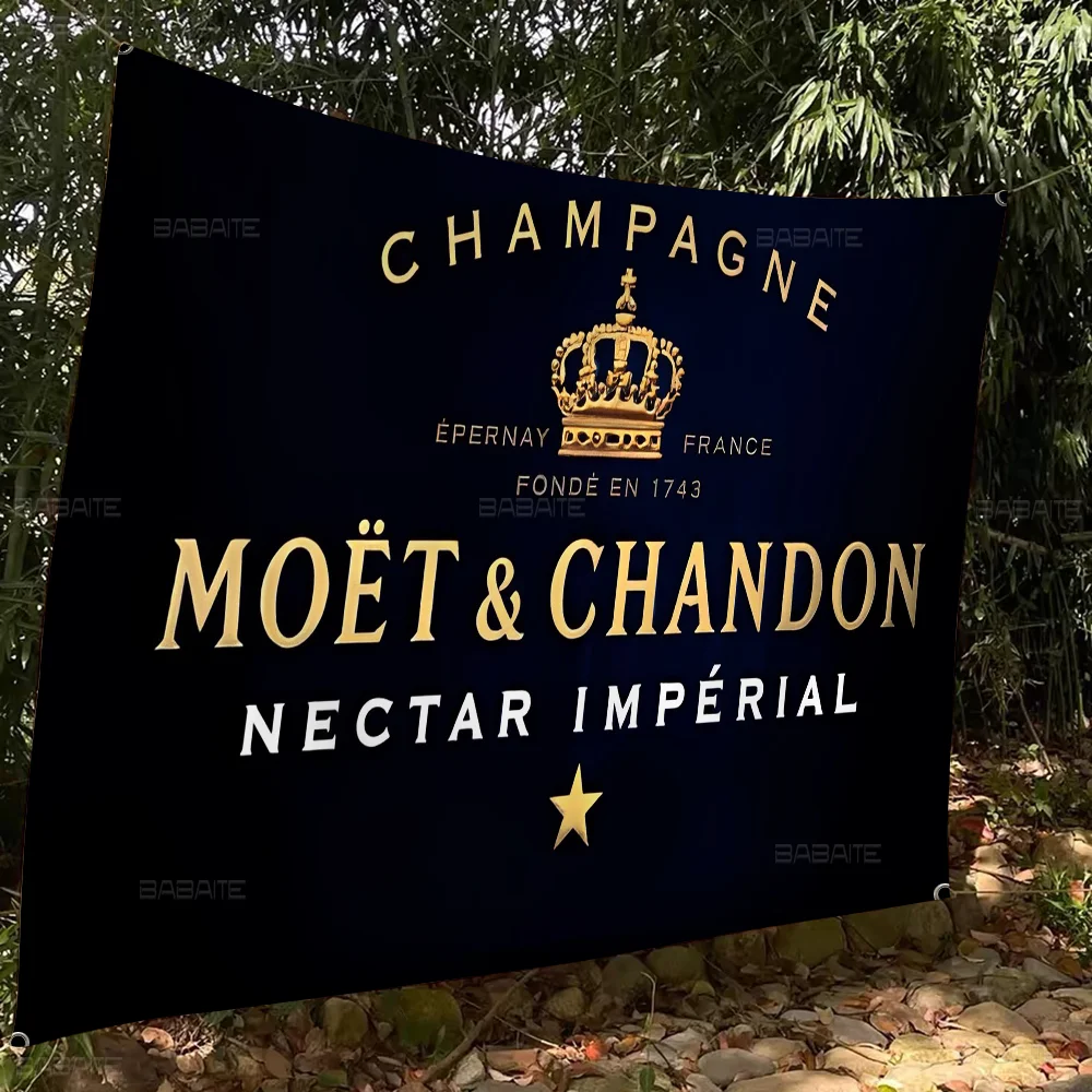 Champagne M-Moet &ampChandon Advanced Printing Коммерческий рекламный флаг баннер для вечеринок