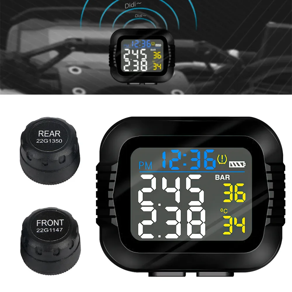 Мотоциклетная система контроля давления в шинах TPMS, сигнализация ...