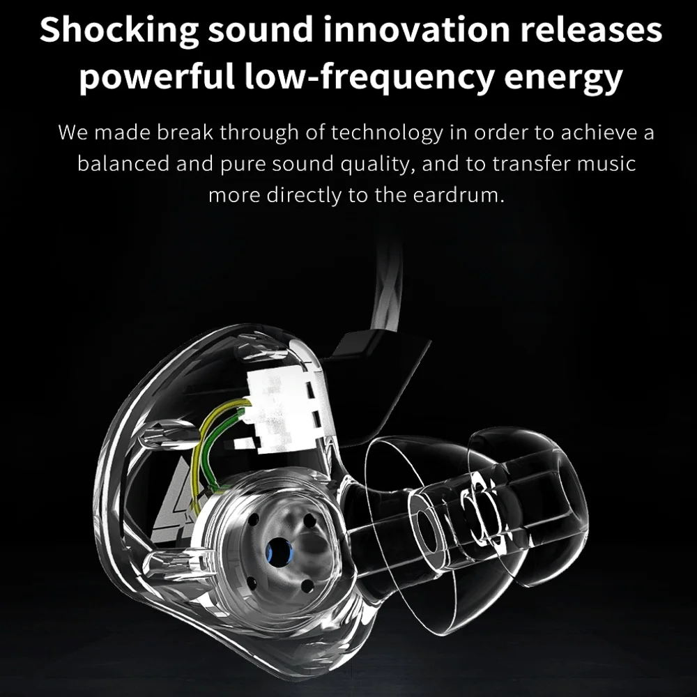 Проводные наушники QKZ CK5 с шумоподавлением