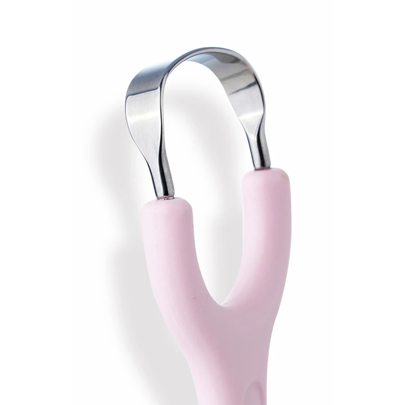 Скребок для языка U-образный из нержавеющей стали 1/2 шт.