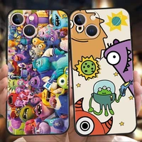 cute monsters phone case cover for iphone 12 13 pro max xr xs x iphone 11 7 8 plus se 2020 13 mini silicone soft shell funda bag