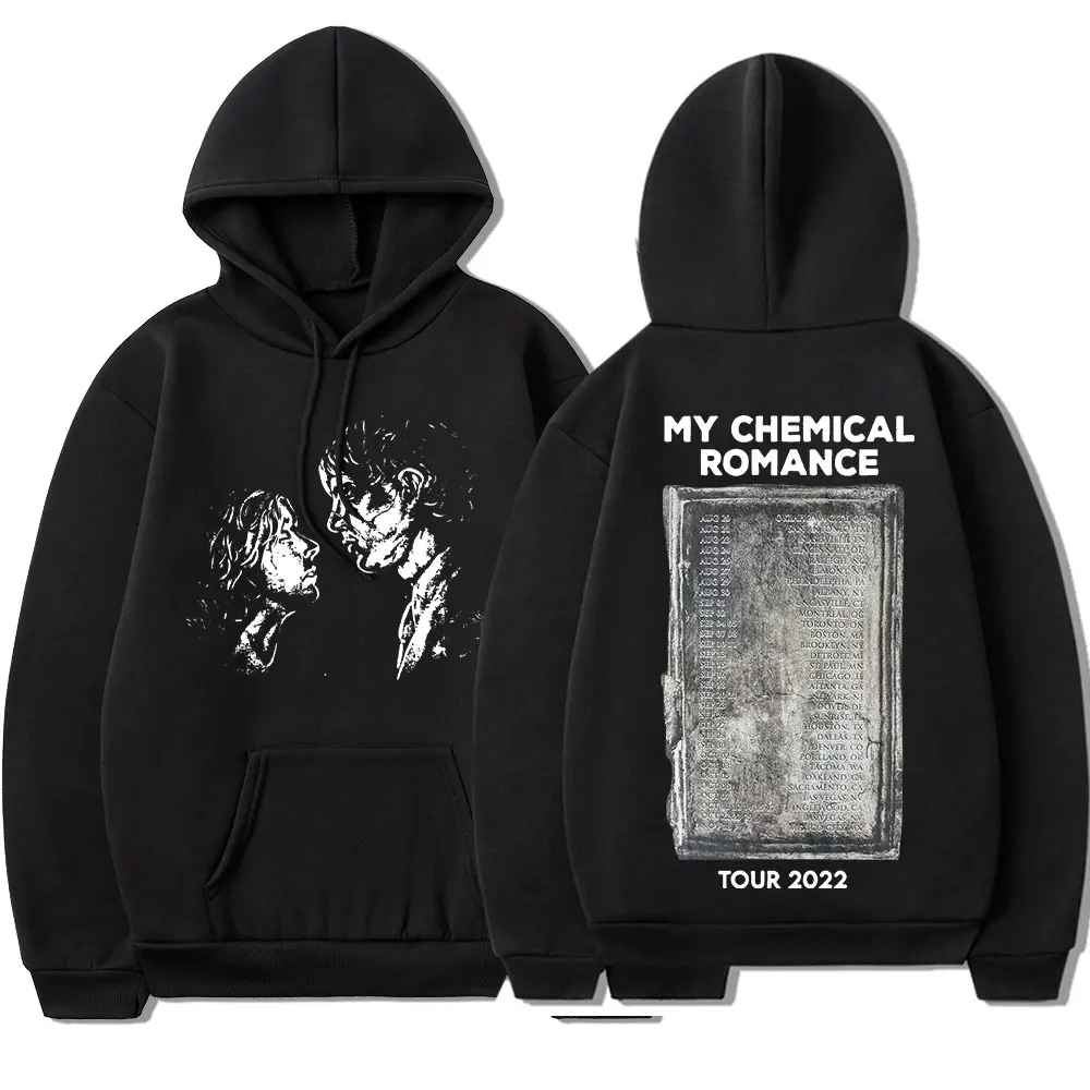 

Vintage Rock Band My Chemical Romance 2022 Tour Hoodie Men Women Punk Gothic Long Sleeve Sweatshirt Oversized Hip Hop Streetwear