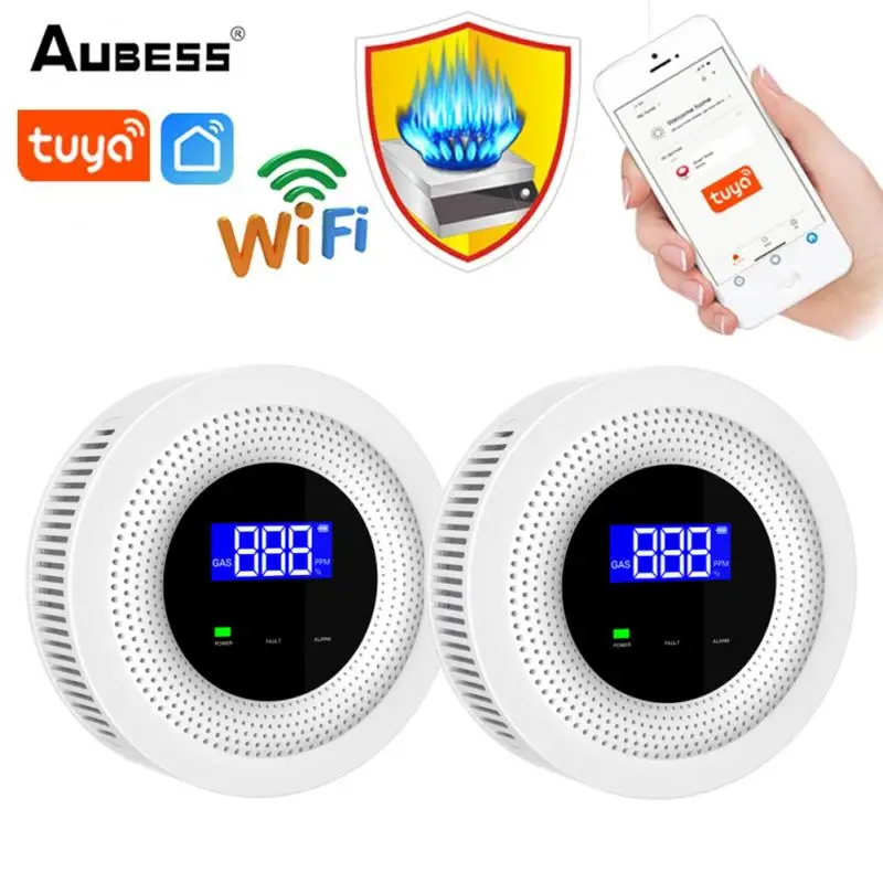 

Датчик утечки газа Tuya с Wi-Fi и управлением через приложение