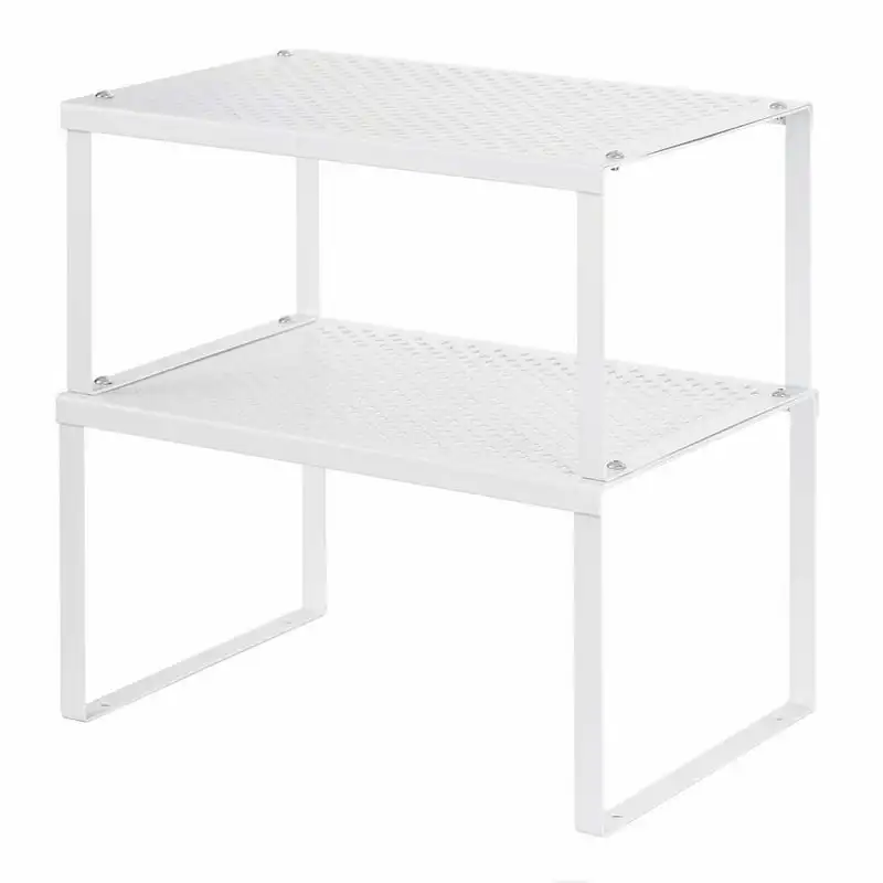 

Pack Expandable Stackable White Counter Storage for Kitchen Cabinets by Accessoire cuisine аксесуары для кухни