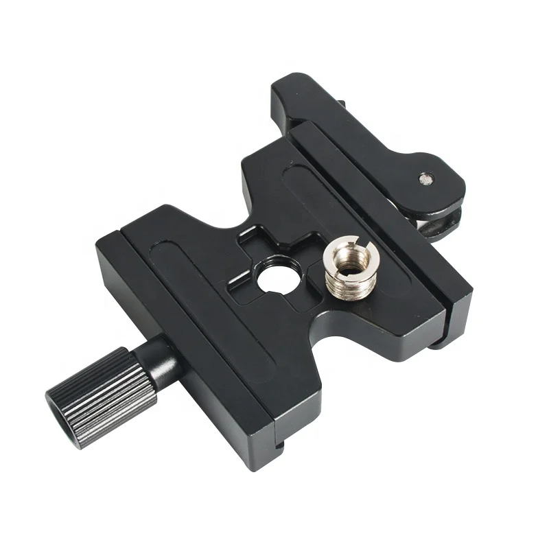 

Aluminum Flexible Tripod quick plate Accessories Adapter Mount Double Lock Quick Release Clamp for SLR dslr Camera