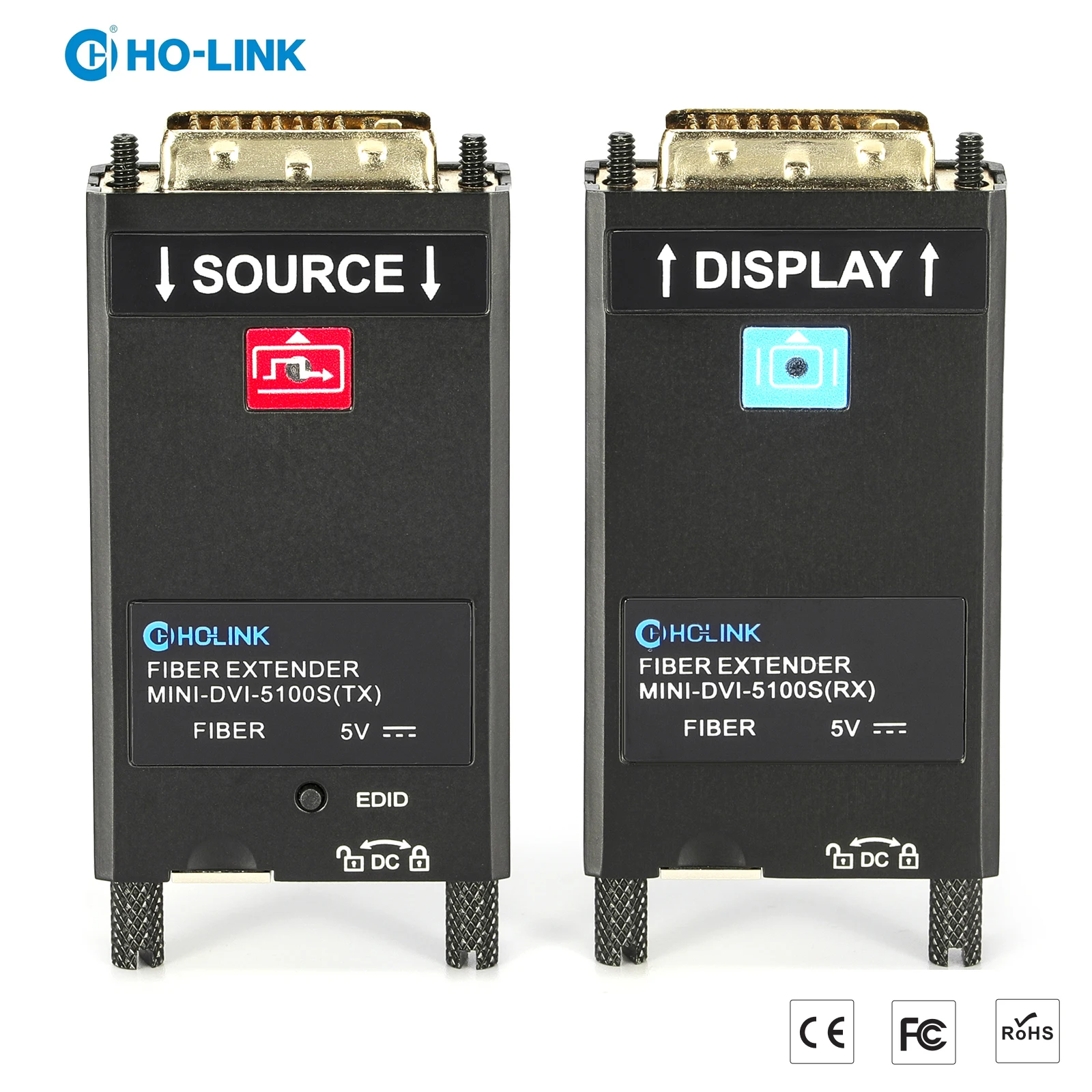 4K HD Новый видеоконвертер DVI Передача 1 км Оптическое волокно