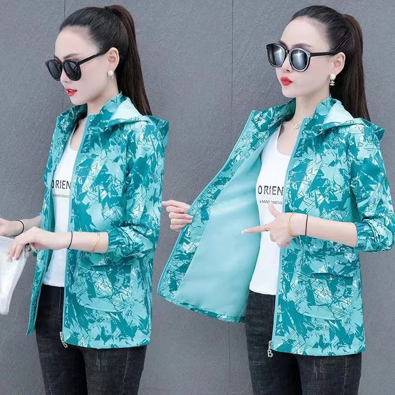 Женская куртка с капюшоном свободная ветровка в западном стиле верхняя одежда