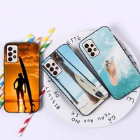 summer beach surfboard surfing phone case for samsung galaxy a s note 10 12 20 32 40 50 51 52 70 71 72 21 fe s ultra plus