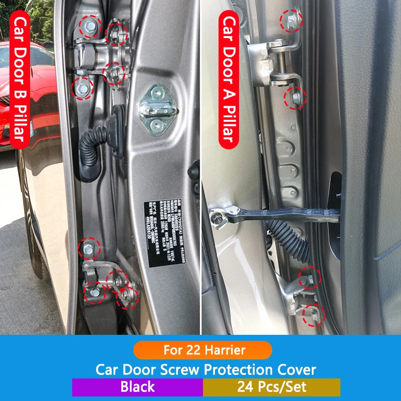 Для Toyota Harrier Venza 2022 ABS крышка винта двери защитная отделка Антикоррозийная винтовая крышка водонепроницаемый Стайлинг автомобиля внешний аксессуар