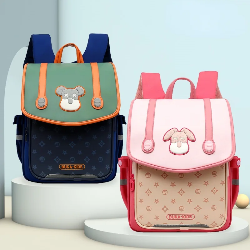 High-capacity Primary School Students Girl Boy Grade 1-3 Horizontal Backpacks New Children British Style Fashion Kids Bags Hot