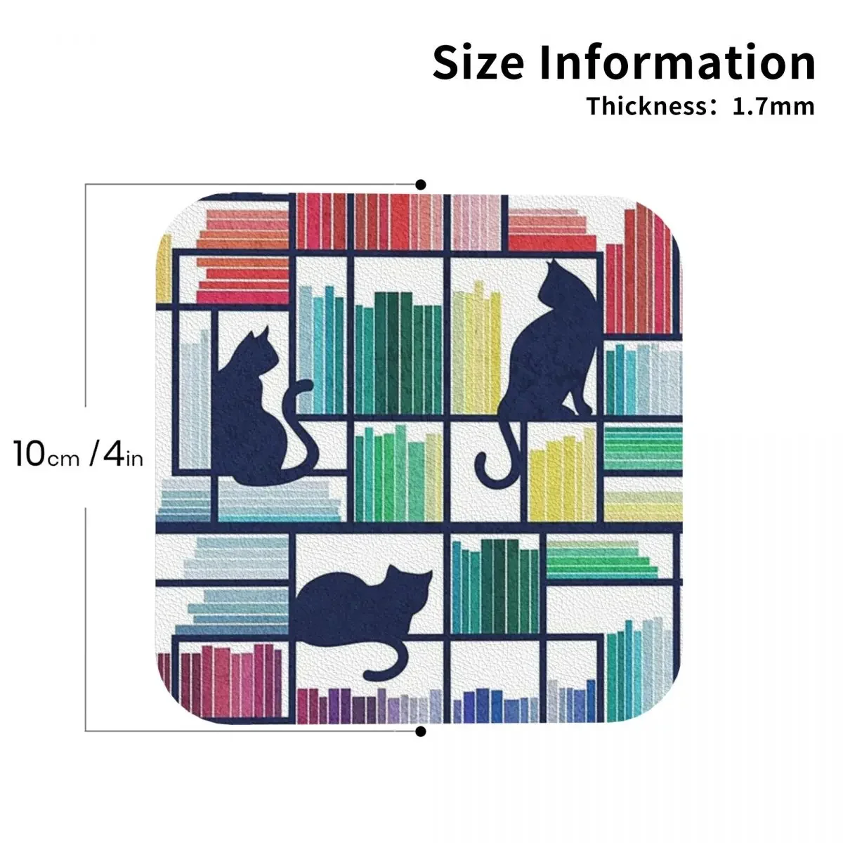 Радужная книжная полка темно-синяя и подставки для библиотеки кухонные чашек