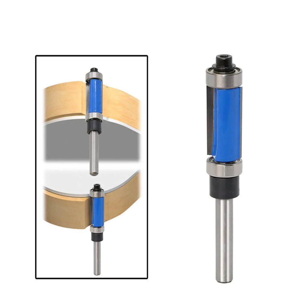 

Double-bearing trimming cutter double-edged straight woodworking cutter bakelite milling machine gong milling cutter