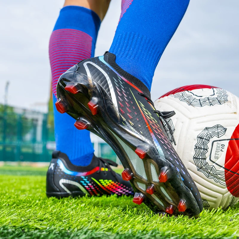Mens Soccer Shoes Non-Slip Turf Soccer Cleats FG Training Football Sneakers Chuteira Campo Free Shipping Football Boots for Men