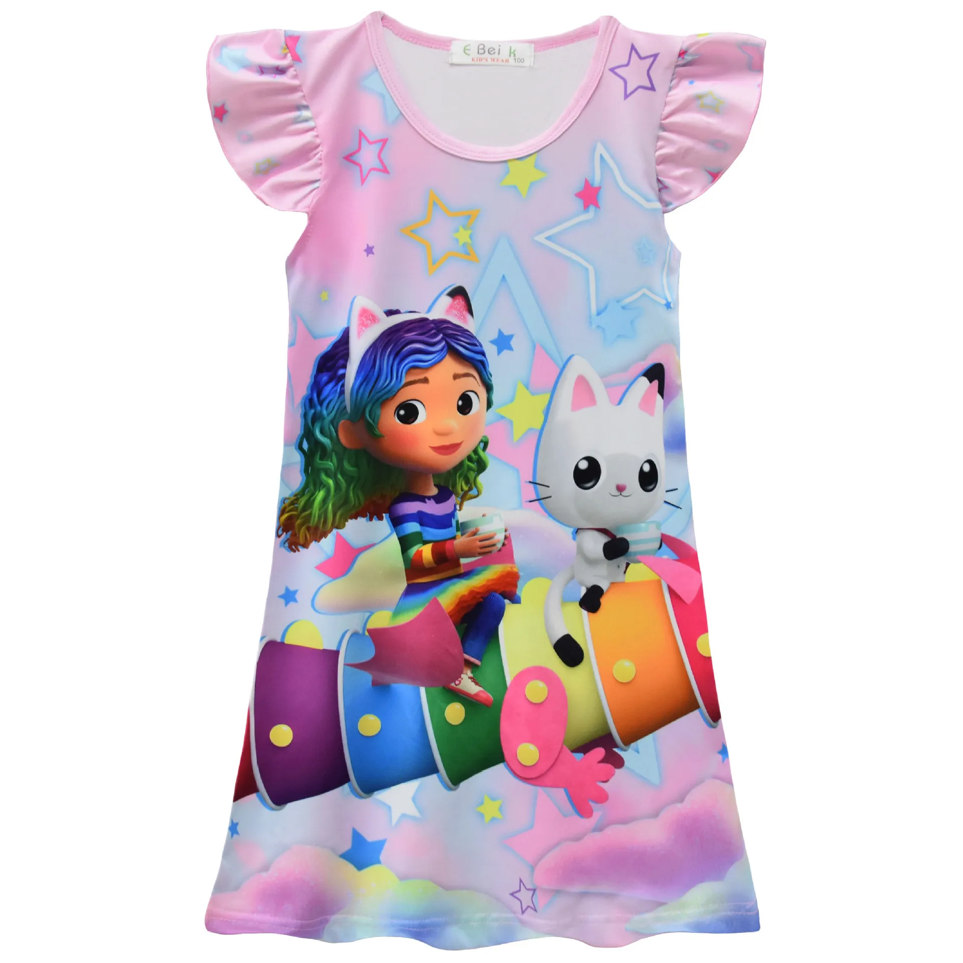 Gabby кукольные домики платье для девочки летнее аниме Габби Кот Малыш Милая одежда