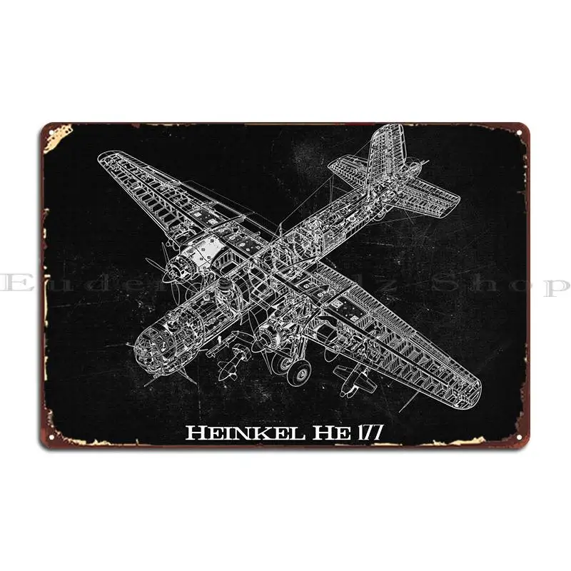 

Металлический знак Heinkel He 177, декор для стен, создайте дизайнерский вечерние постер