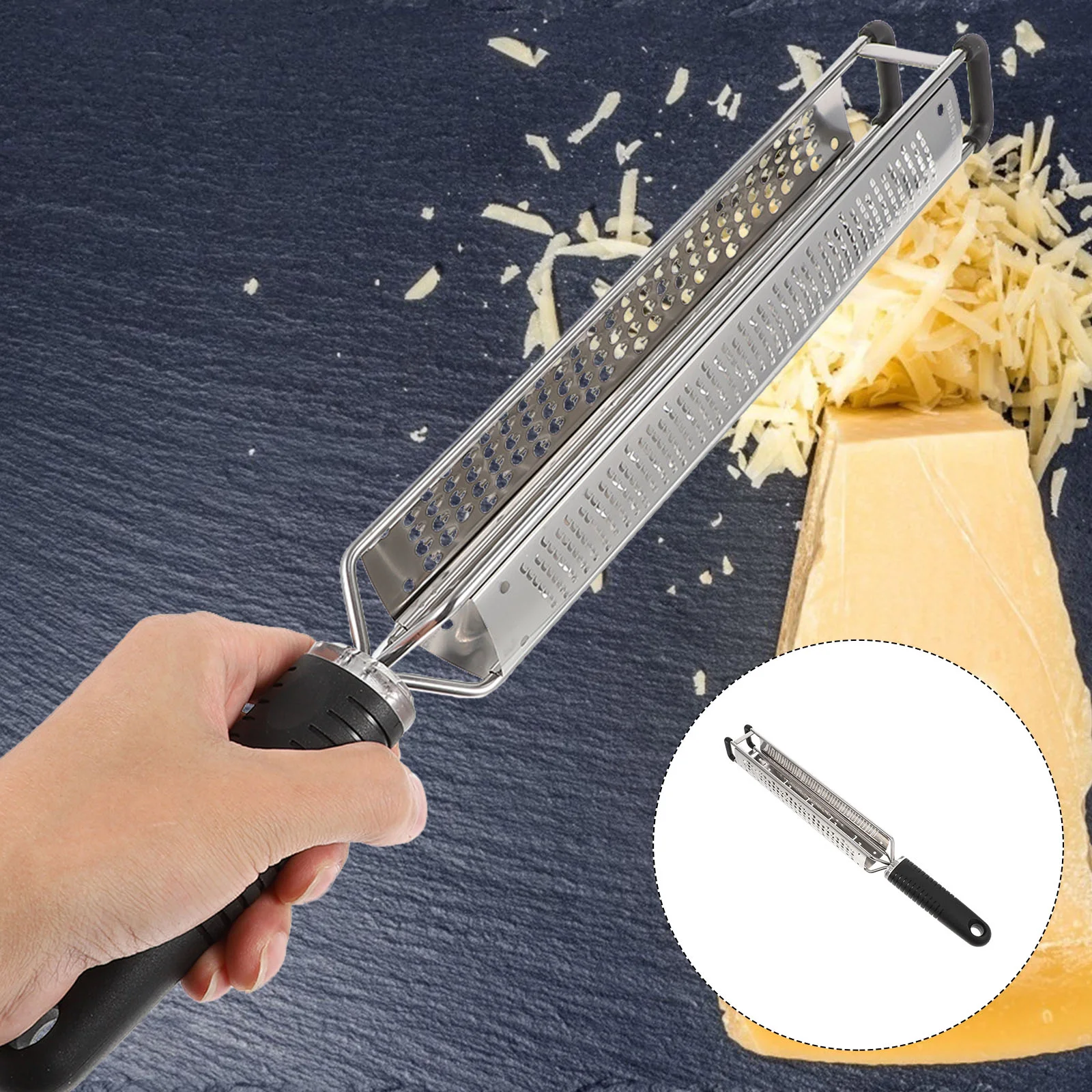 

Grater Slicer Cheese Kitchen Flat Butter Zester Chocolate Stainless Steel Graters Ginger Vegetable Held Spreader Hand Potato