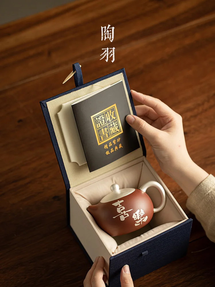 Фиолетовый песок ручной работы позолоченный серебряный Xile Xishi высококлассный