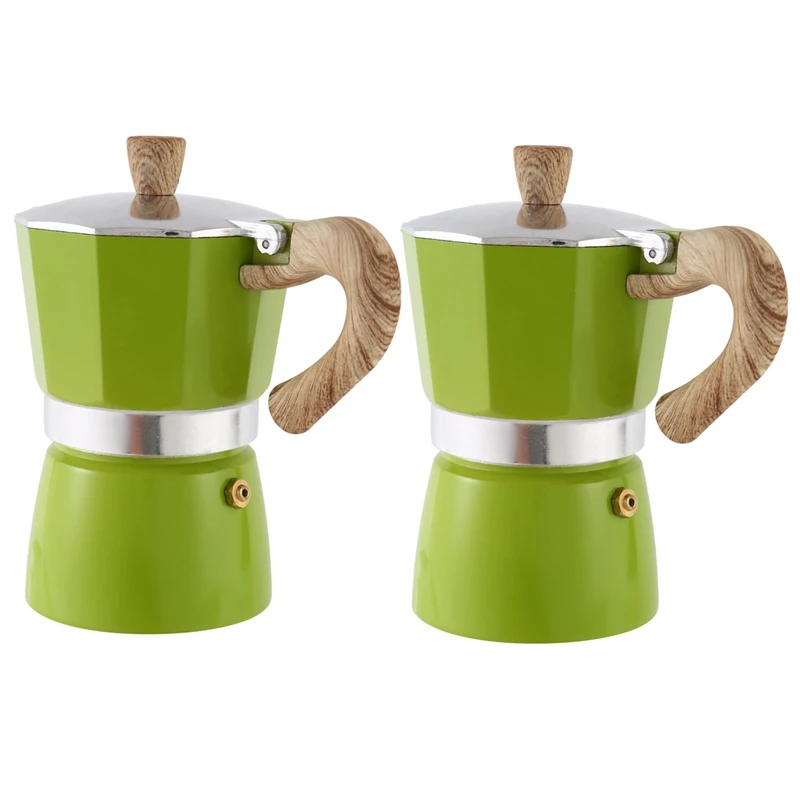 

2 шт., алюминиевая кофемашина для приготовления эспрессо