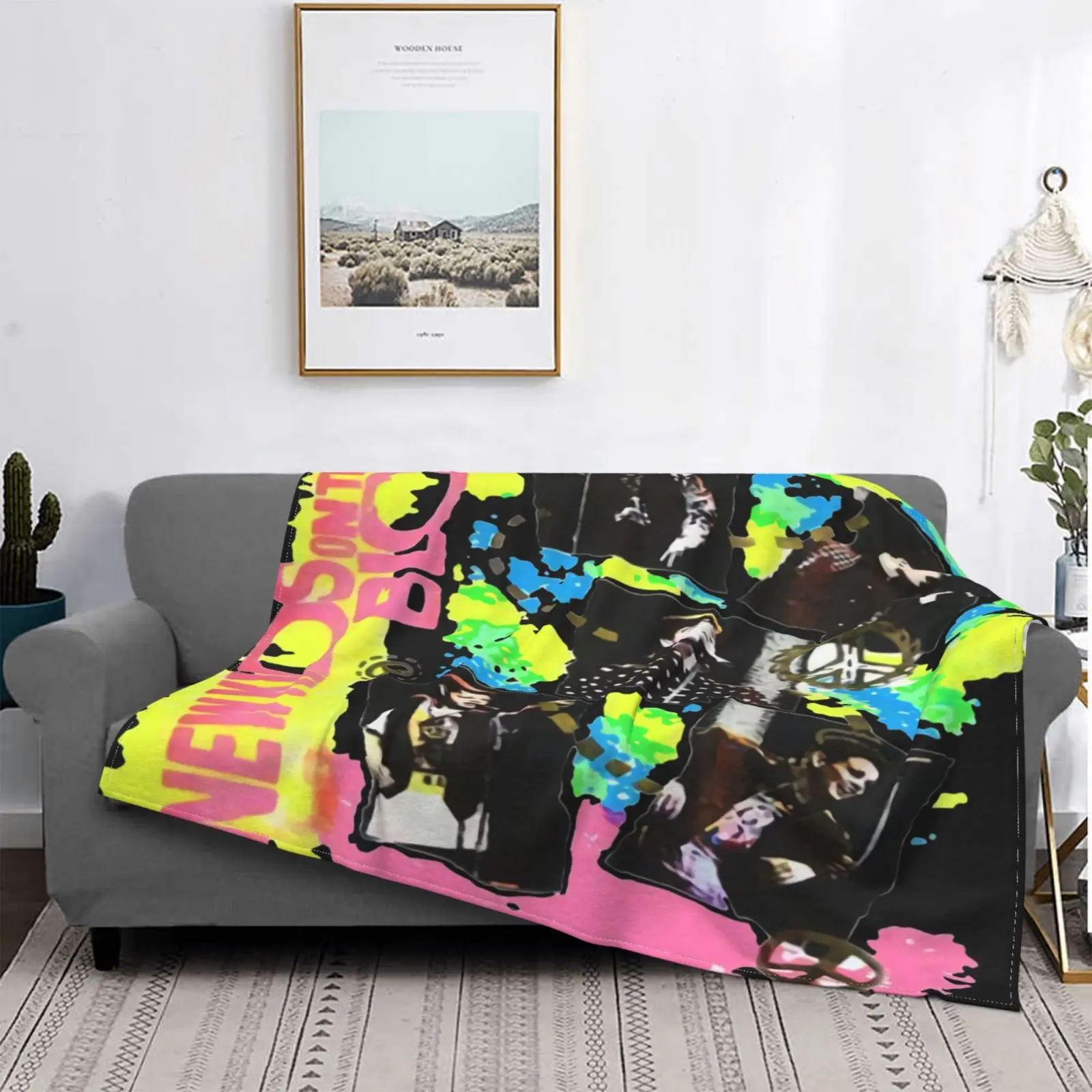 

80S Nkotb On The Block Happy Throw Blanket Beach Blanket Blankets For Beds Weighted Blanket Blankets For Beds Cover Plaid Sofa