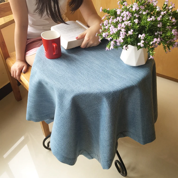 

Tea table, dining table, tablecloth, small round table coffee shop, solid color