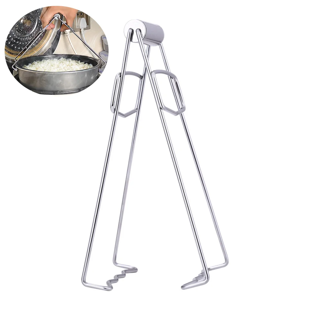 

Hot Plate Dish Gripper Clip Tongs Lifter Clips Clamp Bowl Pan Bowls Retriever Pot Moving Plates Holder Tool Microwave Steel Jar