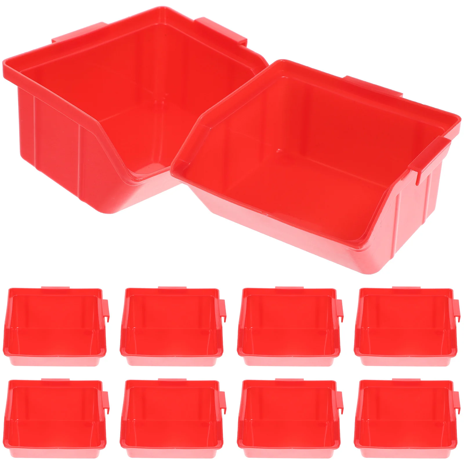 

10 Cs/Package Parts Box Plastic Bins Lids Storage Case Container Basket Pp Work Garage organizer